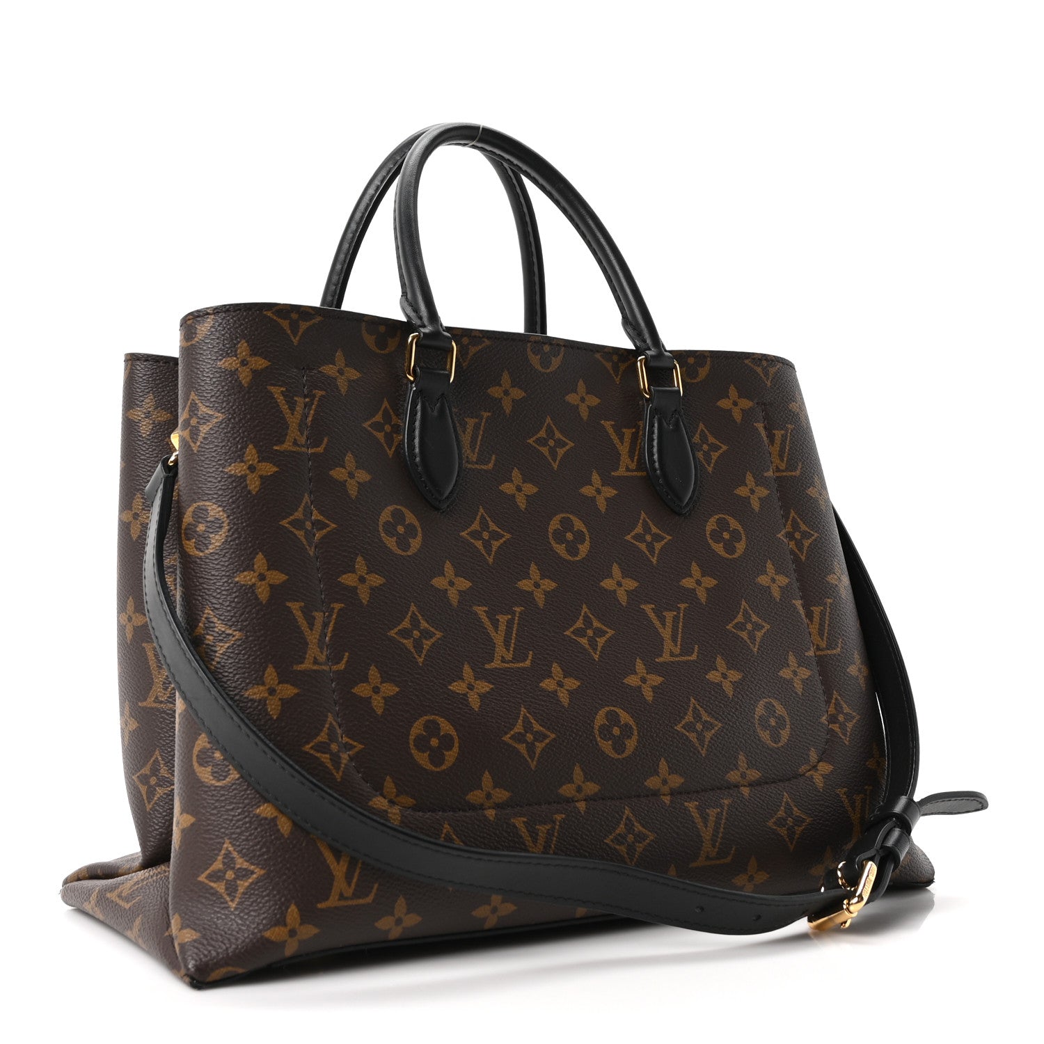 Monogram Flower Tote Black