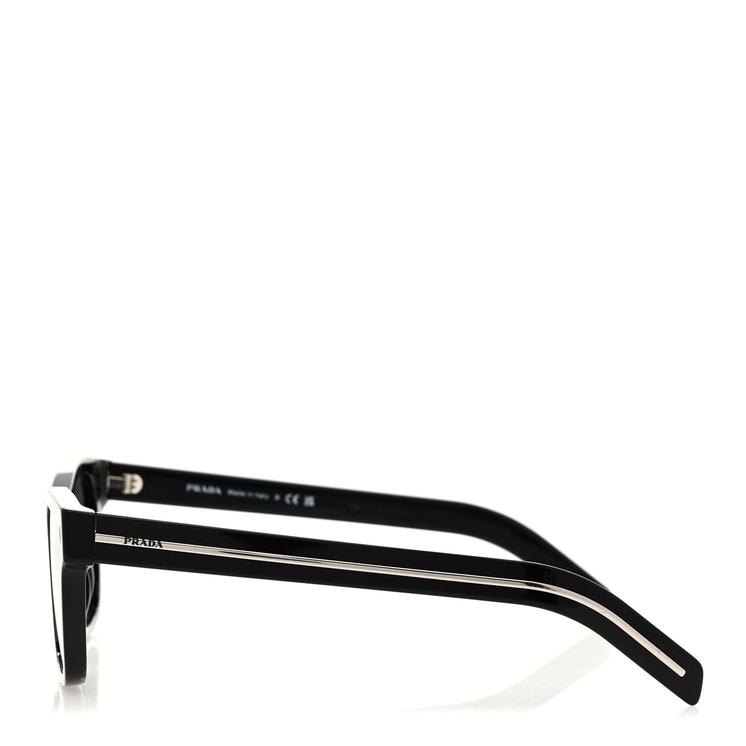 Acetate Rectangle Sunglasses SPR A17 Black