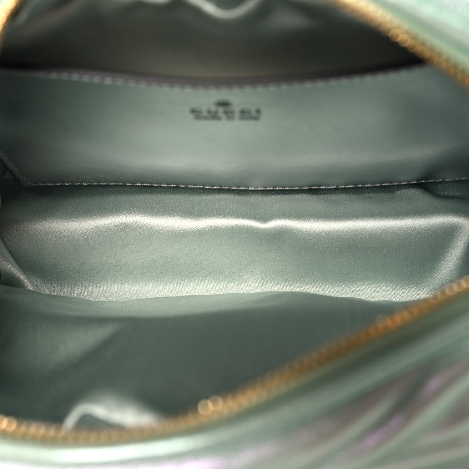 Iridescent Nappa Chevron Matelasse Small GG Marmont Chain Shoulder Bag Iridescent Salvy Green