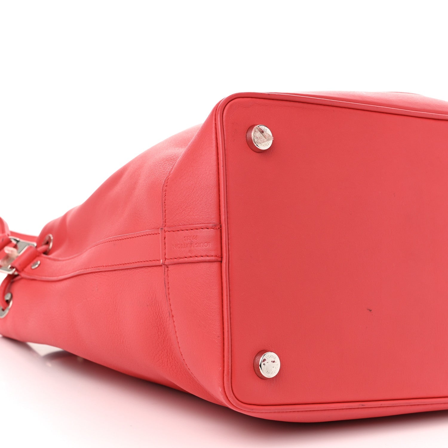 Calfskin Bucket Bag  Dark Pink