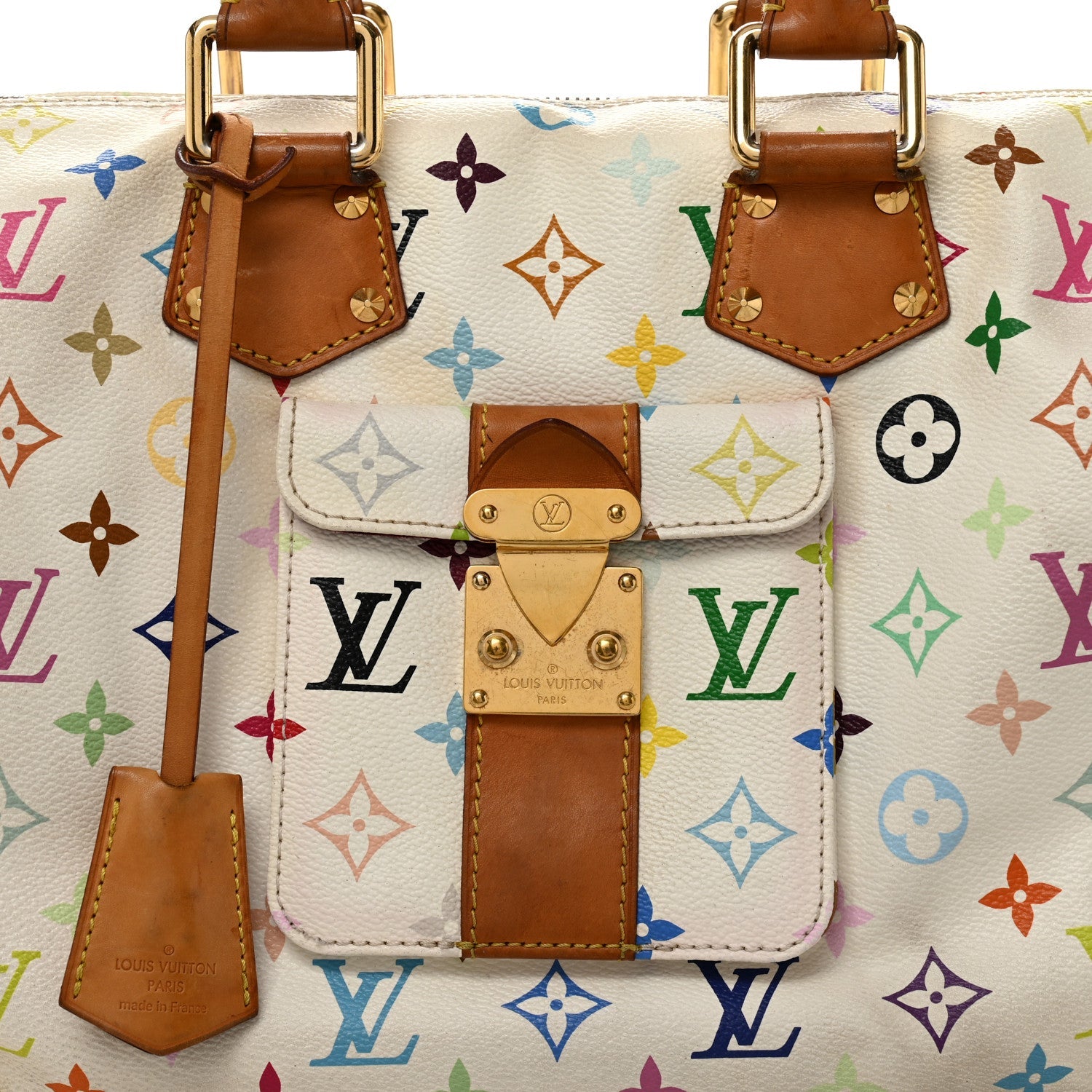 Monogram Multicolor Speedy 30 White