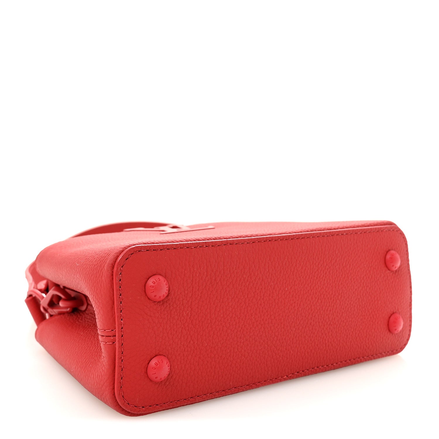 Taurillon Mini Capucines Monochrome Red