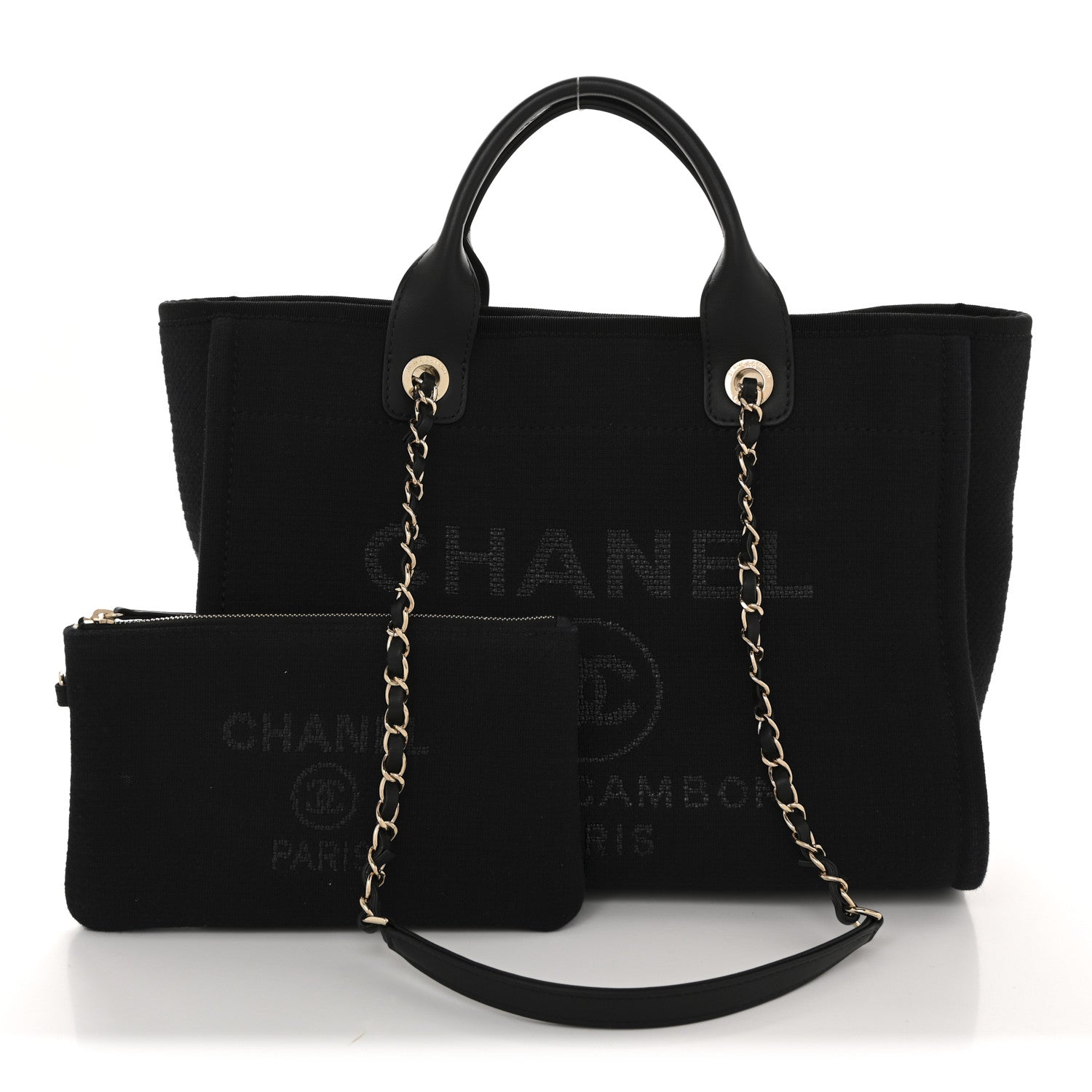 Mixed Fibers Small Deauville Tote Black