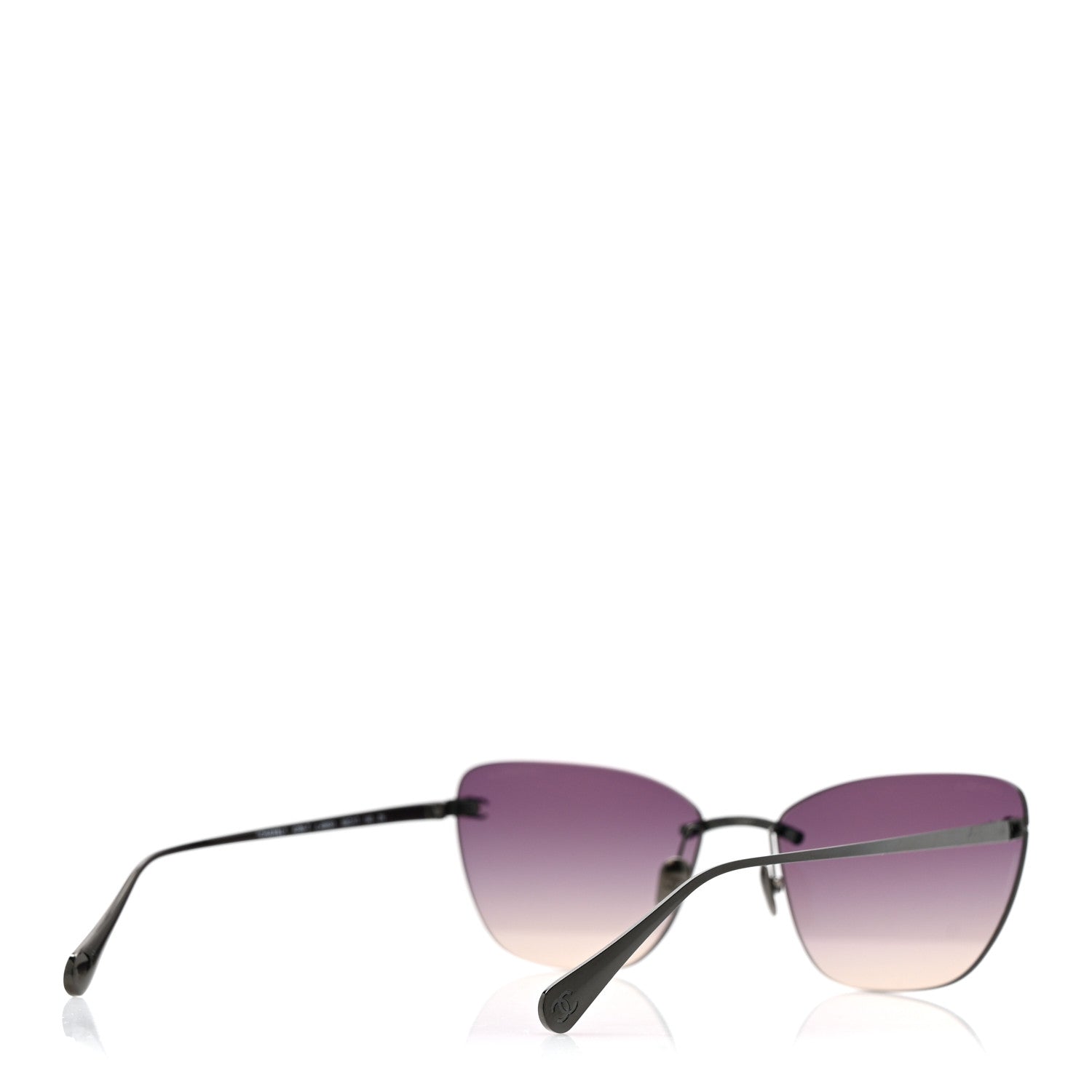 Titanium Cat Eye CC Sunglasses 4286-T Black