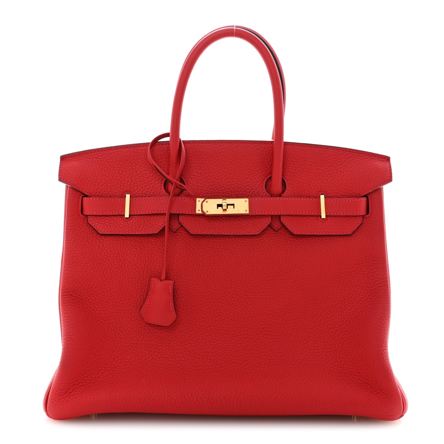 Taurillon Clemence BIRKIN 35 Rouge Casaque
