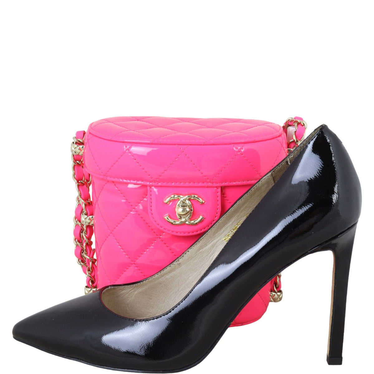 Chanel CC Quilted Vani-Tea Case Patent