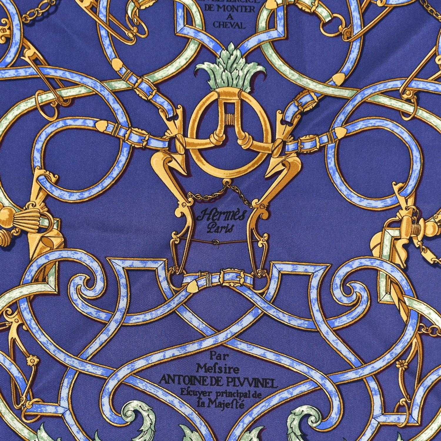 Silk L'Instruction Du Roy Pocket Square