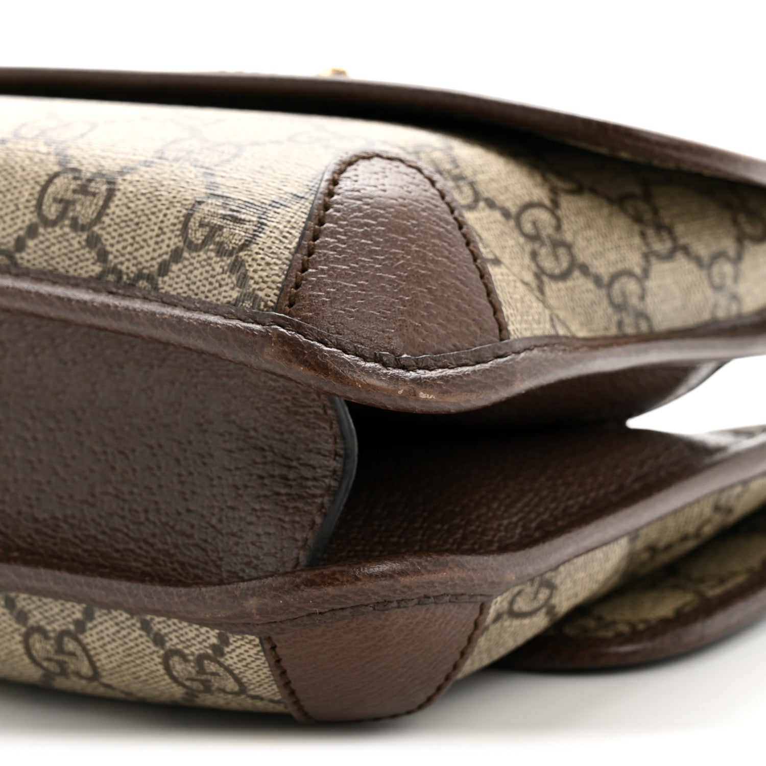 GG Supreme Monogram Web Small Neo Vintage Double Flap Messenger Bag Beige New Acero