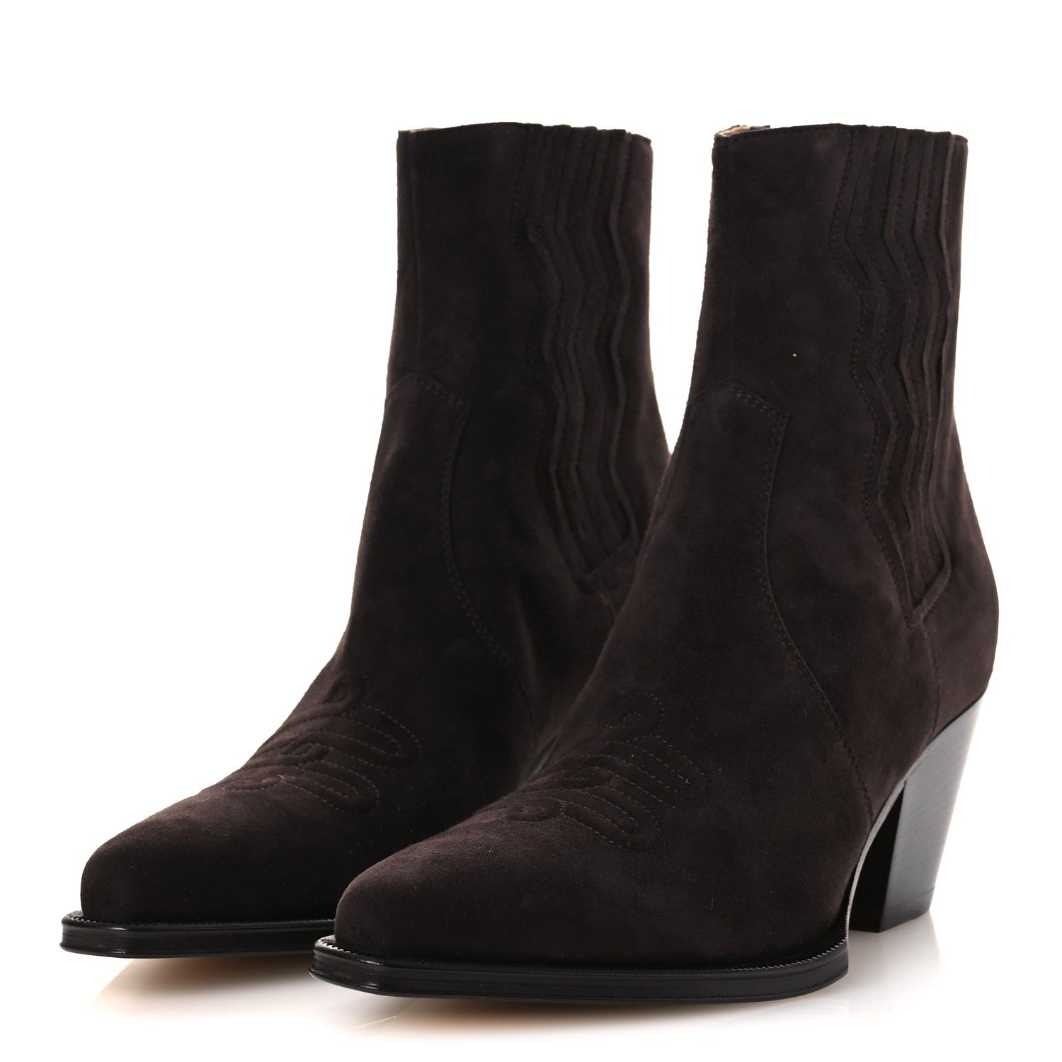 Suede Womens Vegas Ankle Boot 38.5 Marron Ebene