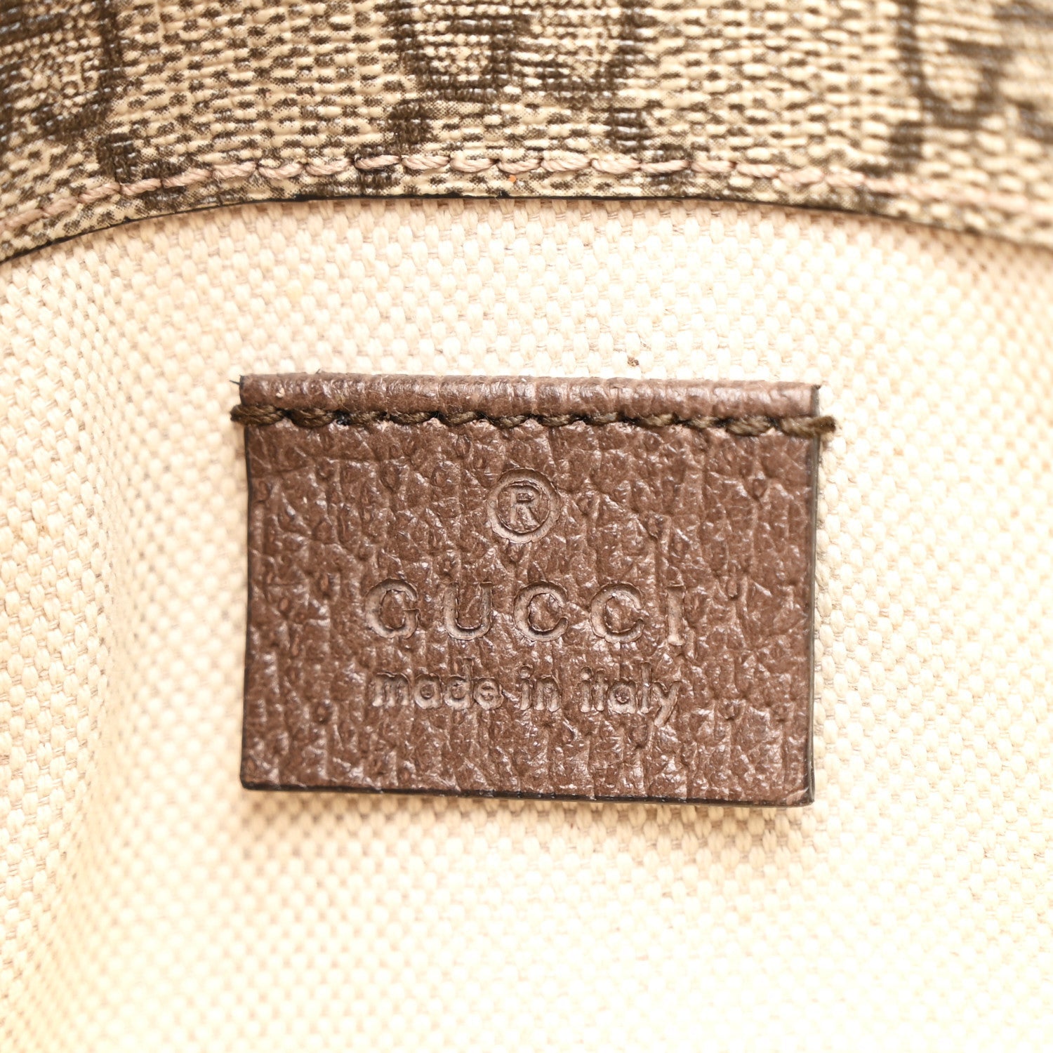 GG Supreme Monogram Neo Vintage Web Belt Bag Brown