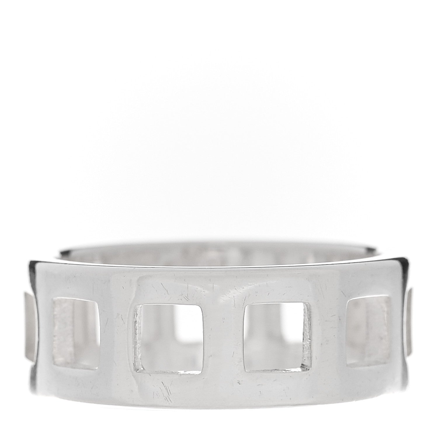 Sterling Silver Cutout Ring 52 6