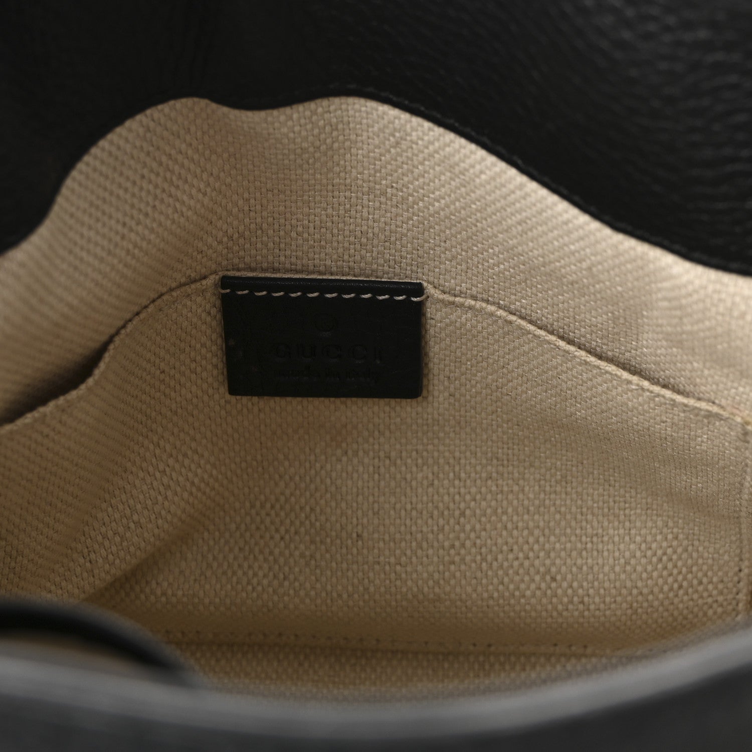 Pebbled Calfskin Small Soho Chain Shoulder Bag Black