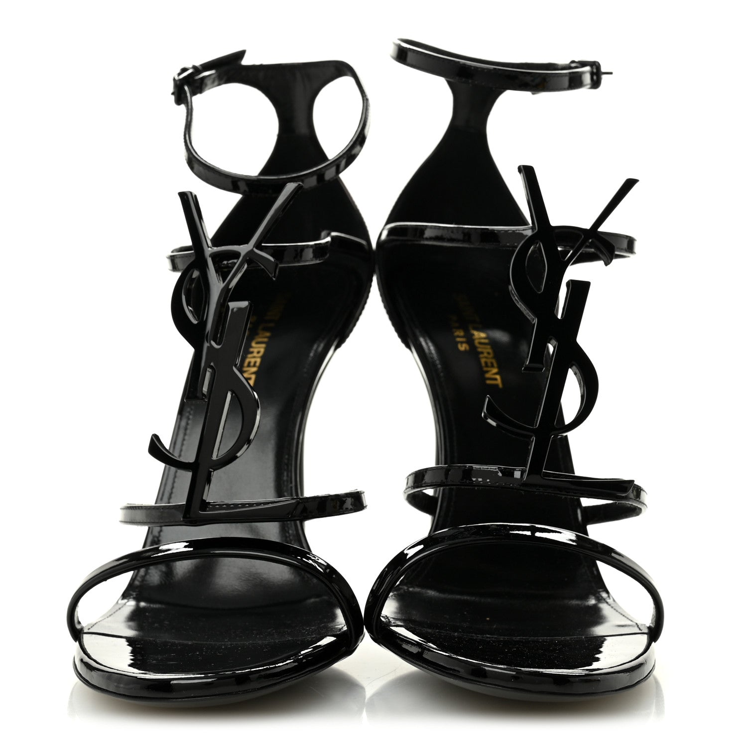 Patent Cassandra 100 Ankle Strap Sandals 39.5 Black