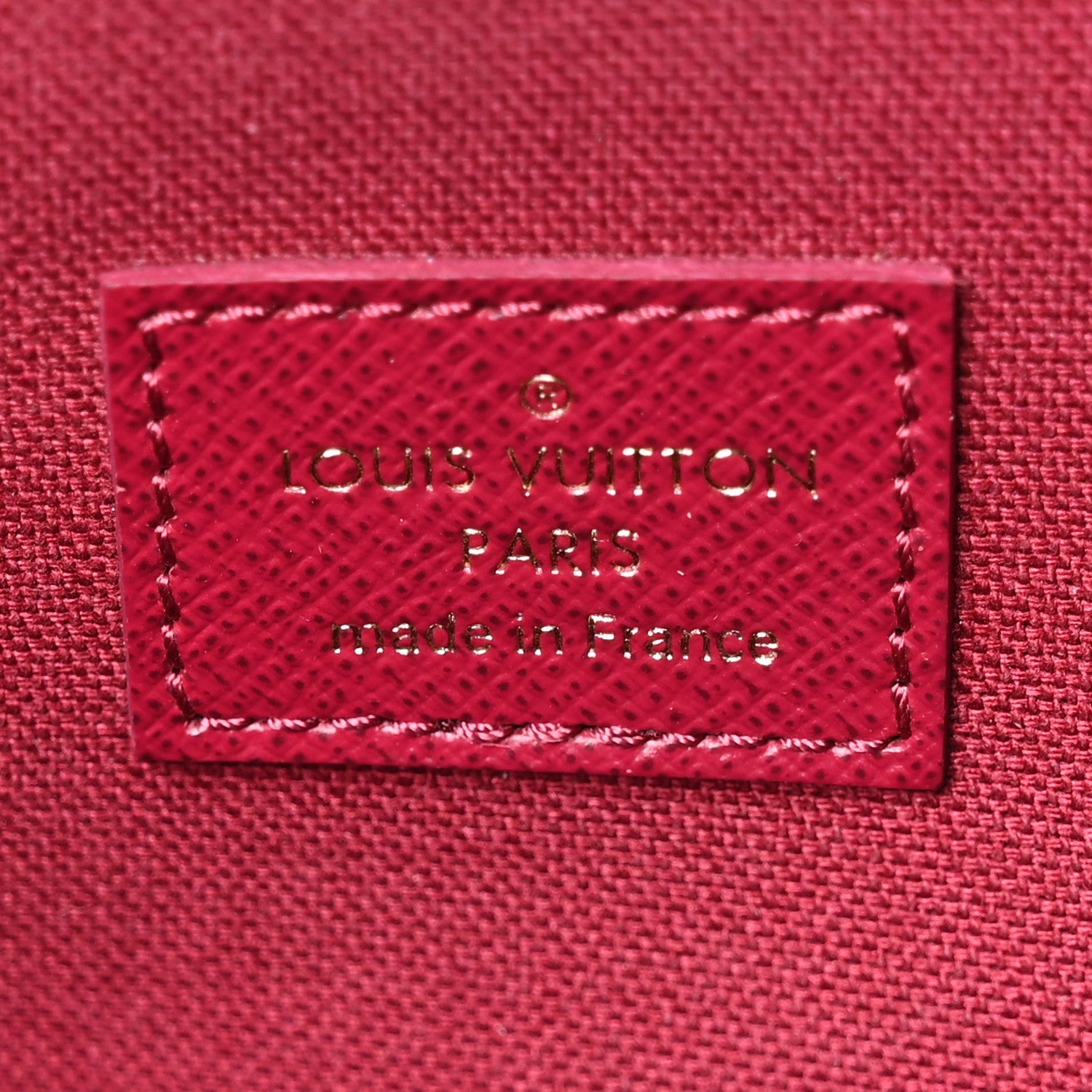 Monogram Pochette Felicie Chain Wallet Fuchsia