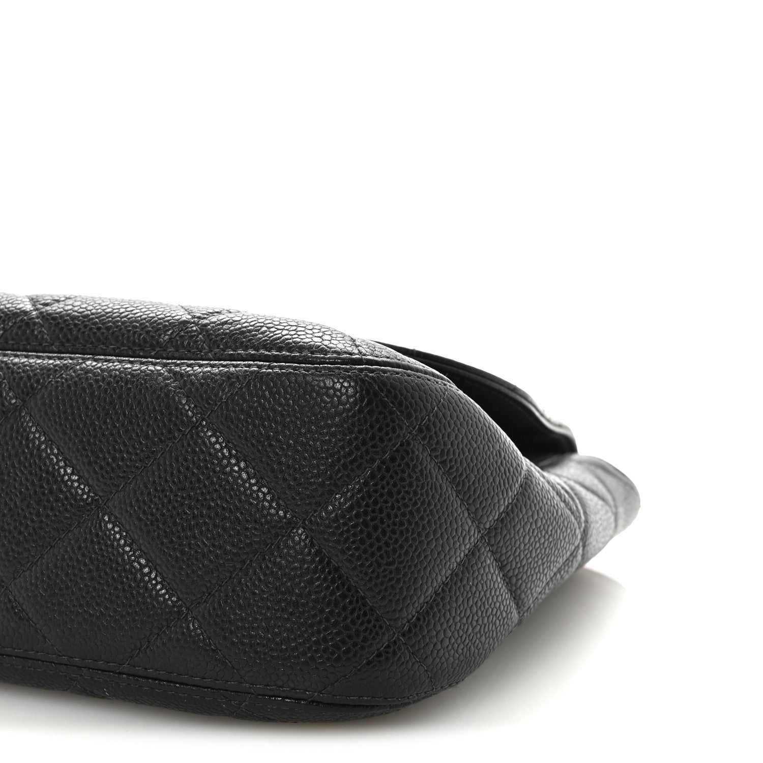 Caviar Quilted Jumbo Single Flap Black