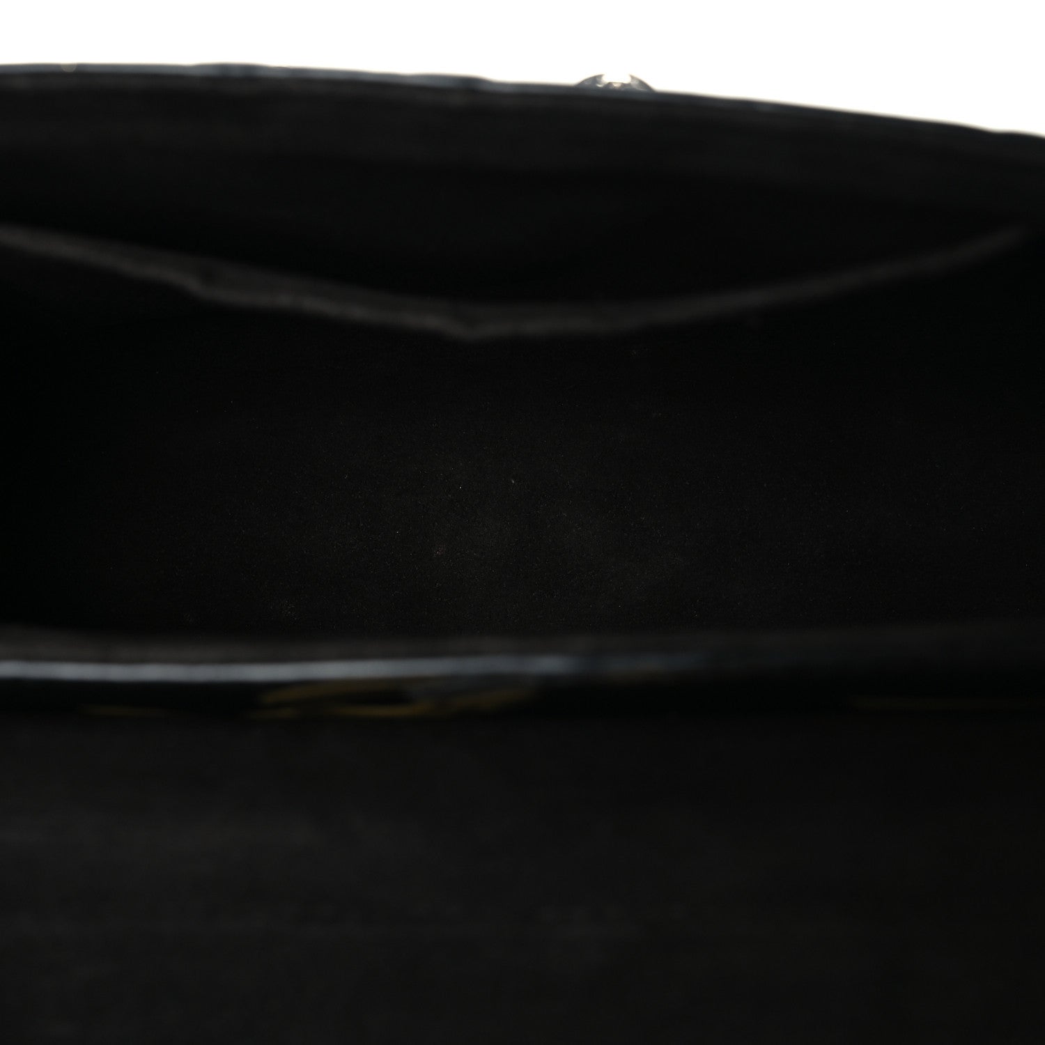 Epi Chain Flower Twist Shoulder Bag MM Black