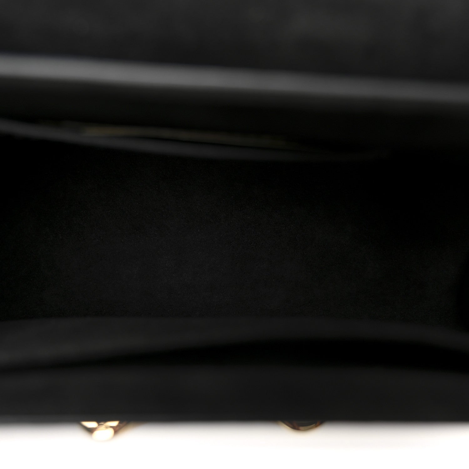 Calfskin Lace Flower Inlay Twist Shoulder Bag MM Navy Black