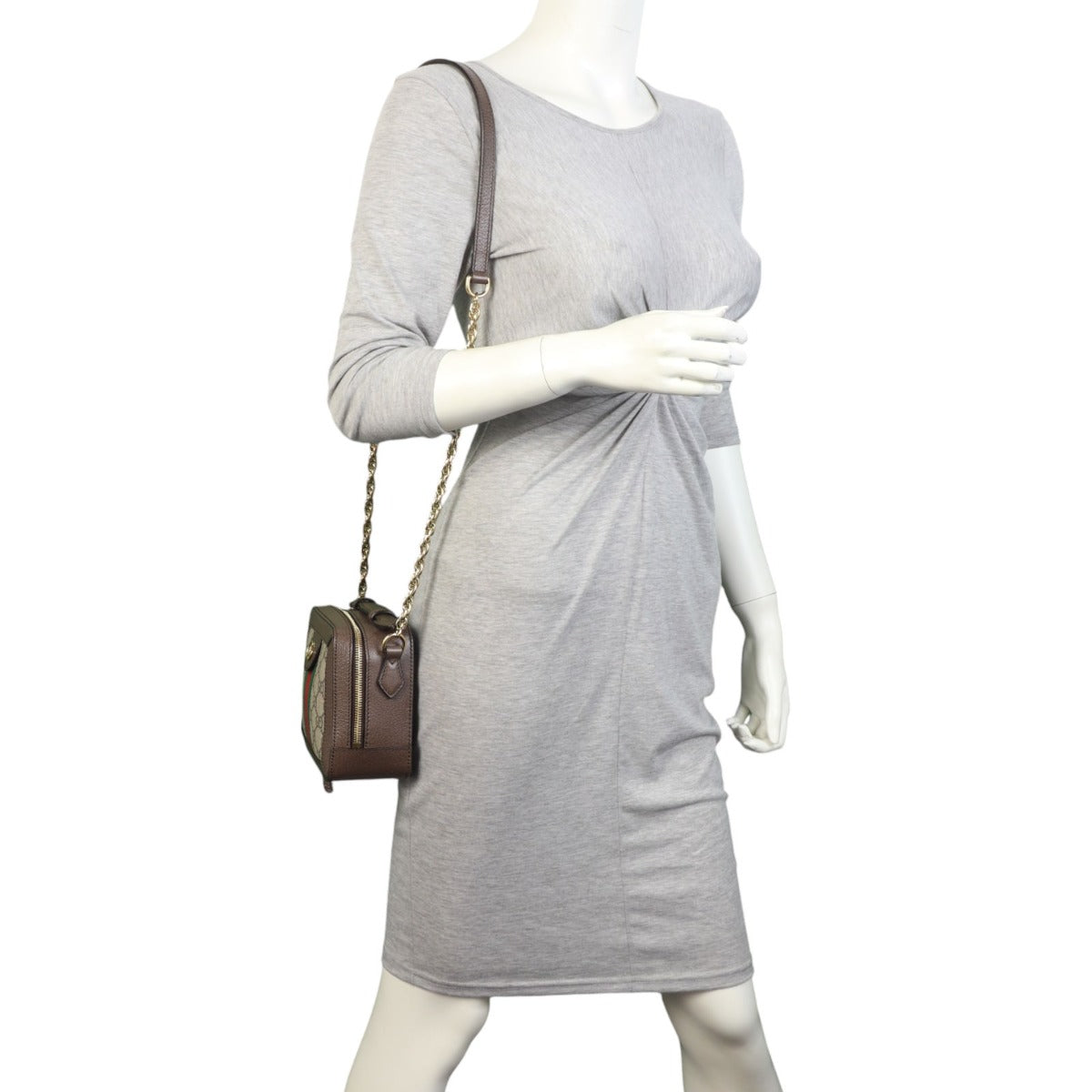 Gucci Ophidia GG Supreme Mini Top Handle Shoulder Bag