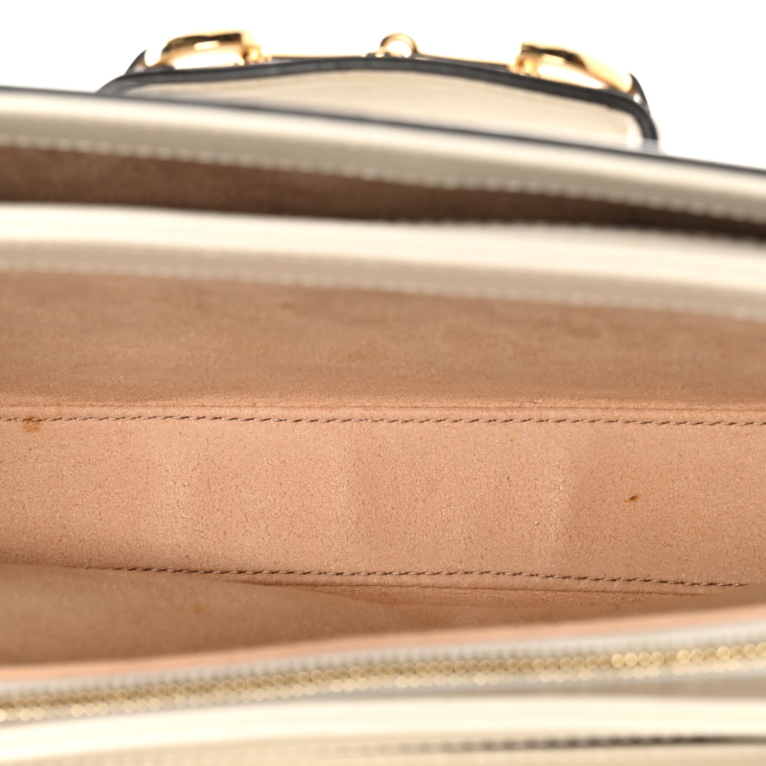 Azalea Calfskin Horsebit 1955 Shoulder Bag Mystic White