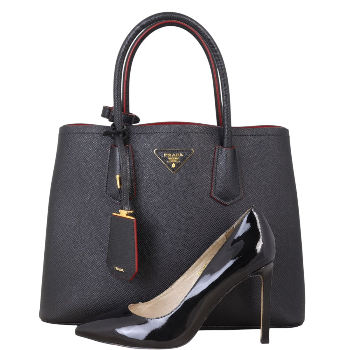 Prada Saffiano Cuir Double Bag Medium