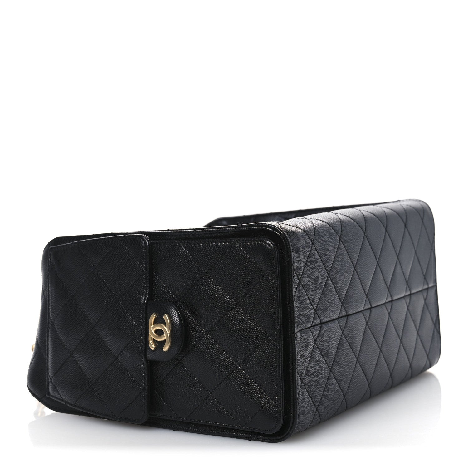 Caviar Quilted Small Chanel 25 Handbag Black