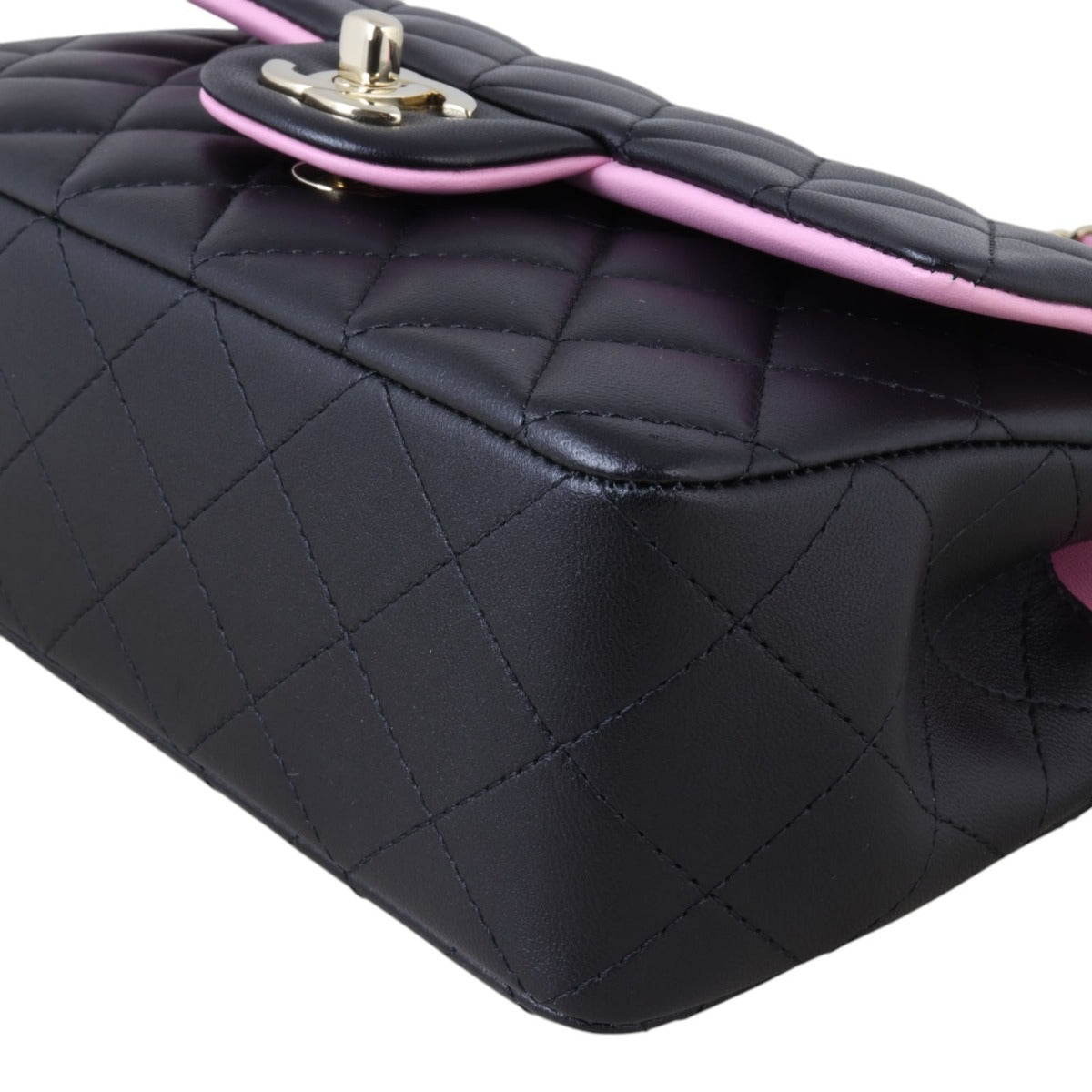 Chanel Classic Flap Mini Rectangular Top Handle Bag Lambskin