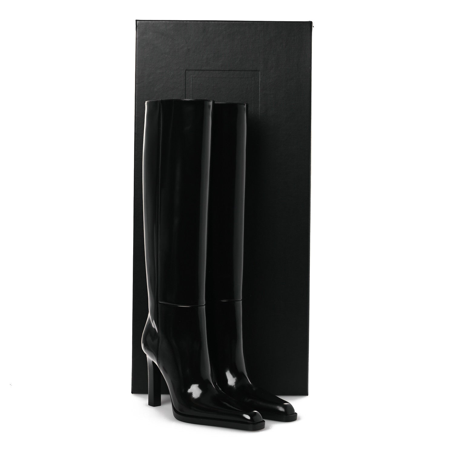 Vitello Marilyn Nina 95 Knee High Boots 38 Black