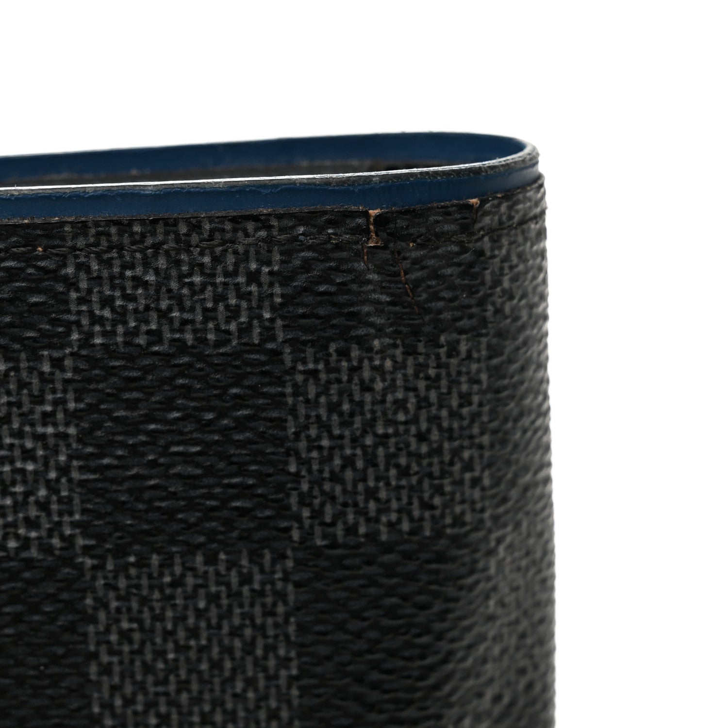 Damier Graphite Brazza Wallet Bleu Neon