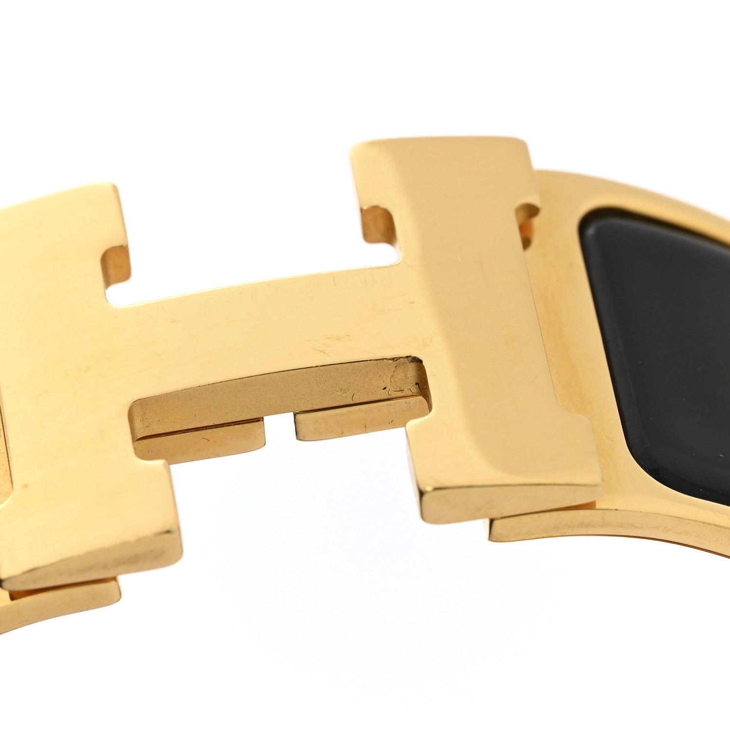 Enamel Wide Clic Clac H Bracelet PM Black