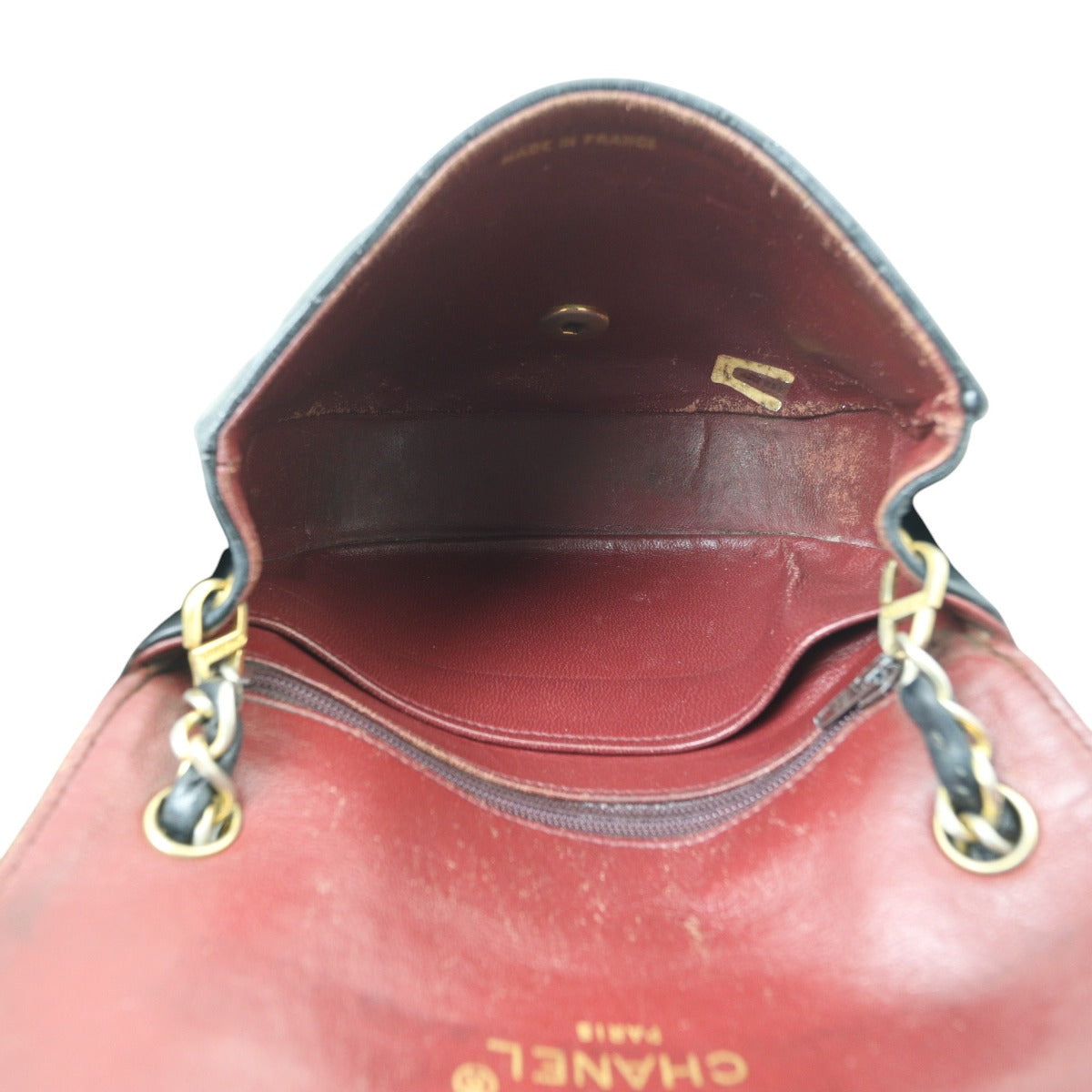 Chanel Vintage Half Moon Single Flap Bag