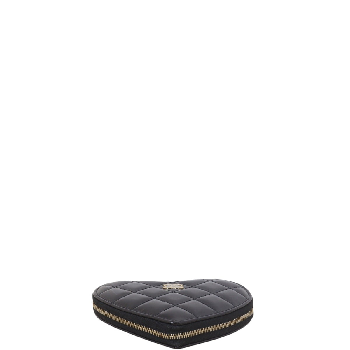 Chanel CC Double Heart Clutch With Chain