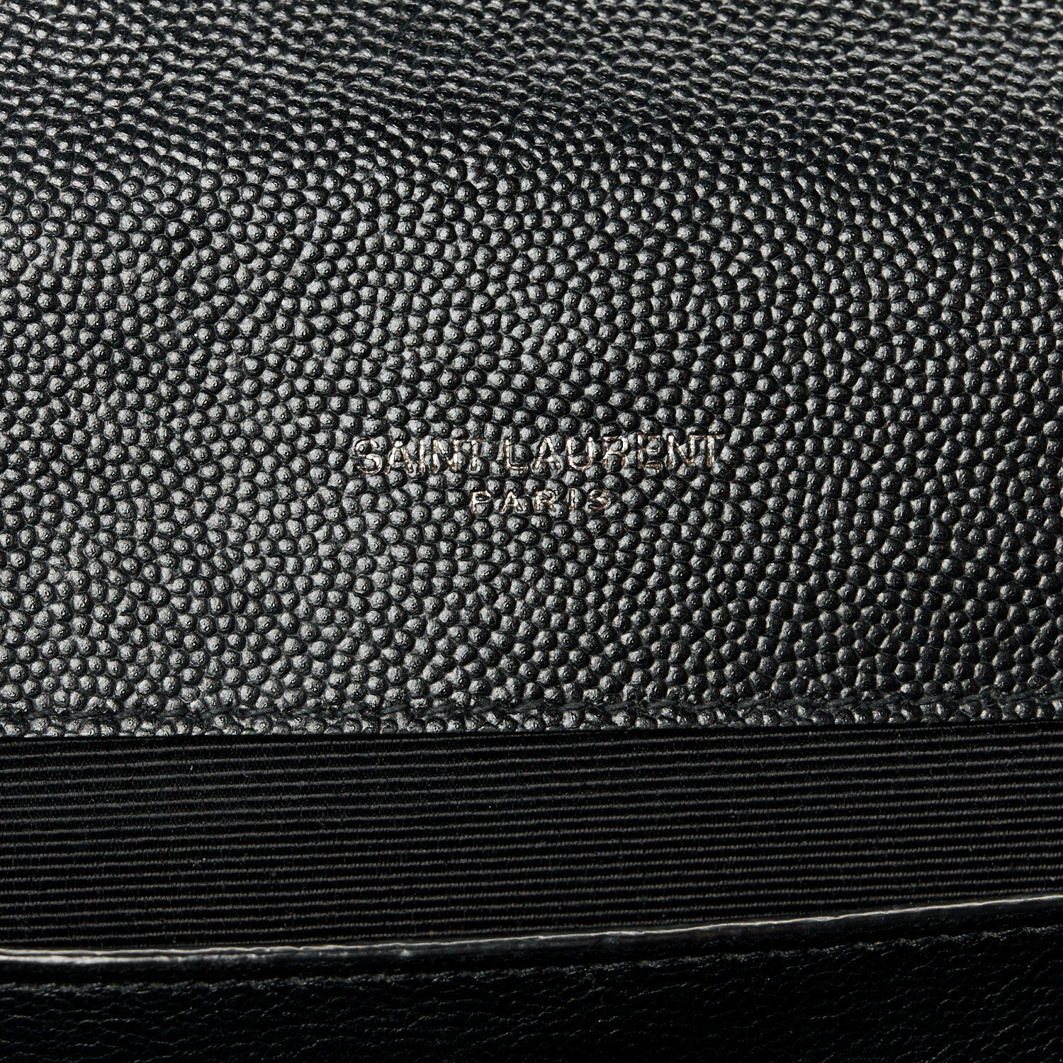 Grain De Poudre Textured Mixed Matelasse Triquilt Medium Monogram Monochrome Satchel Black
