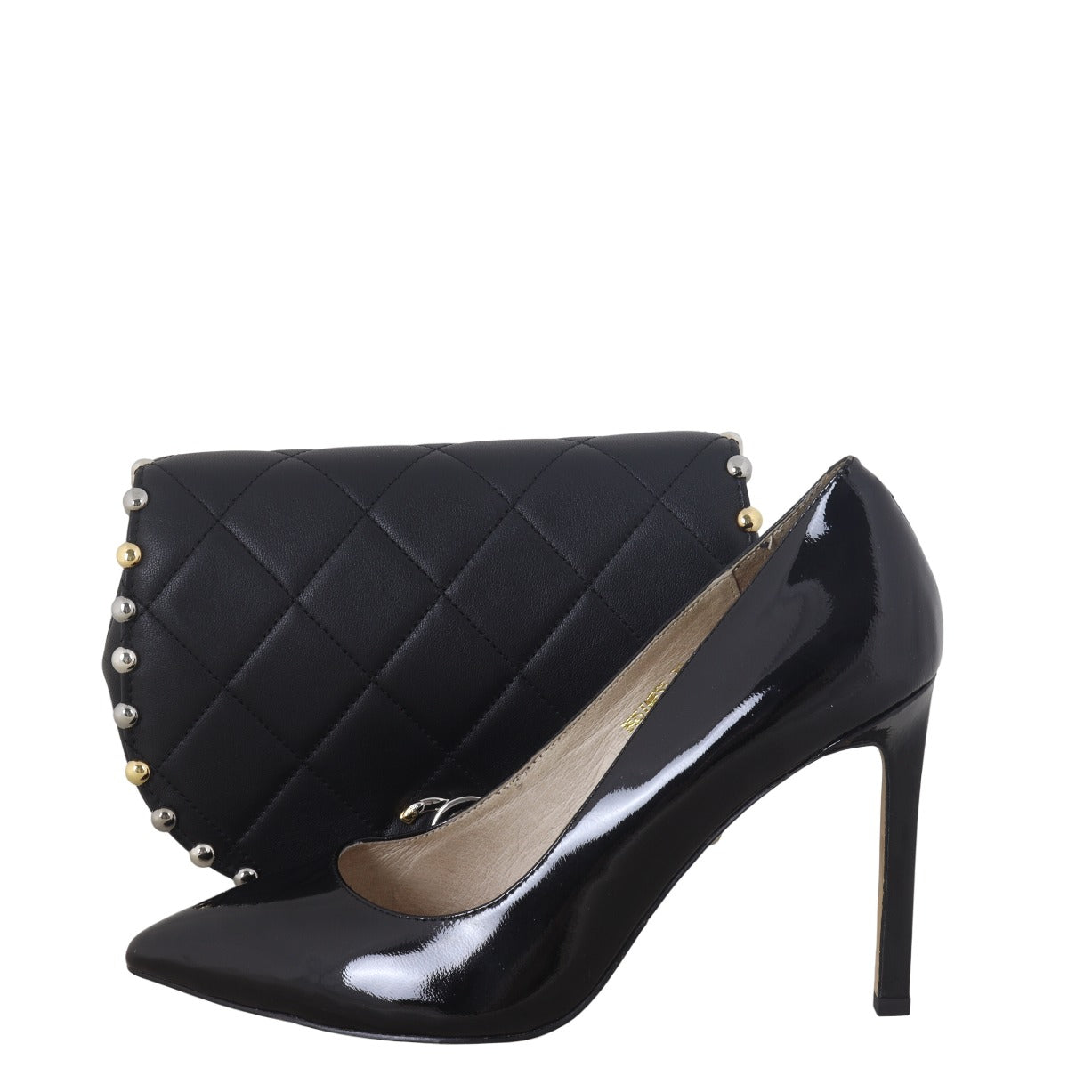 Chanel Saddle Flap Stud Around Bag