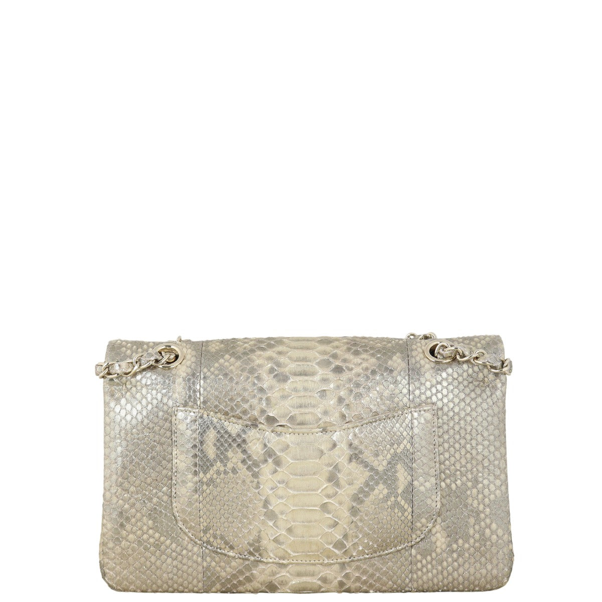 Chanel Classic Double Flap Medium Iridescent Python