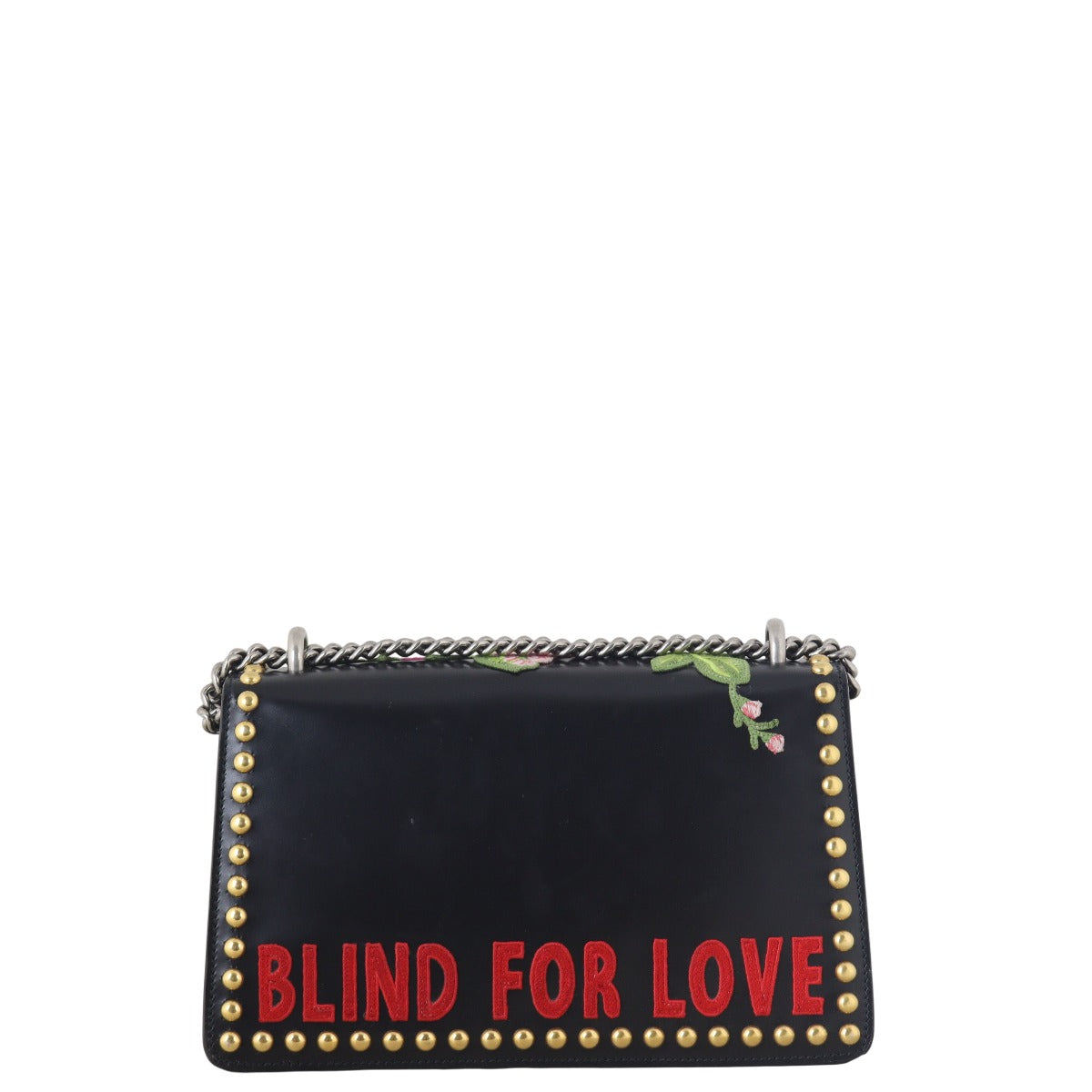 Gucci Floral Embroidered Studded Dionysus Small Shoulder Bag