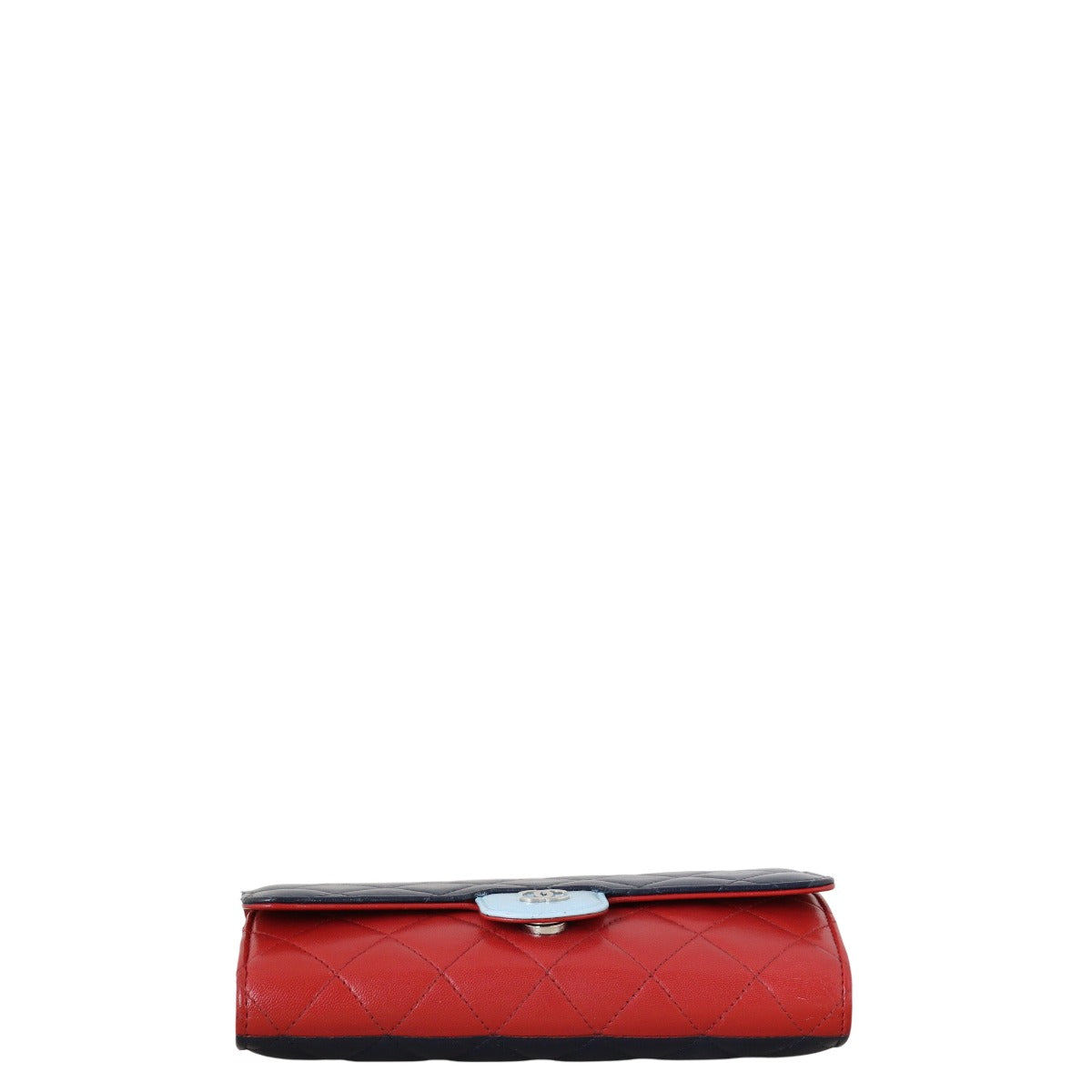 Chanel CC Wallet on Chain Tricolour
