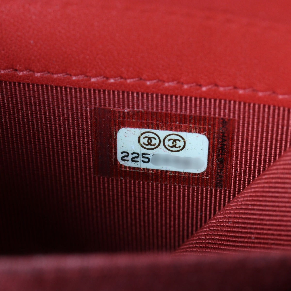 Chanel CC Wallet on Chain Tricolour