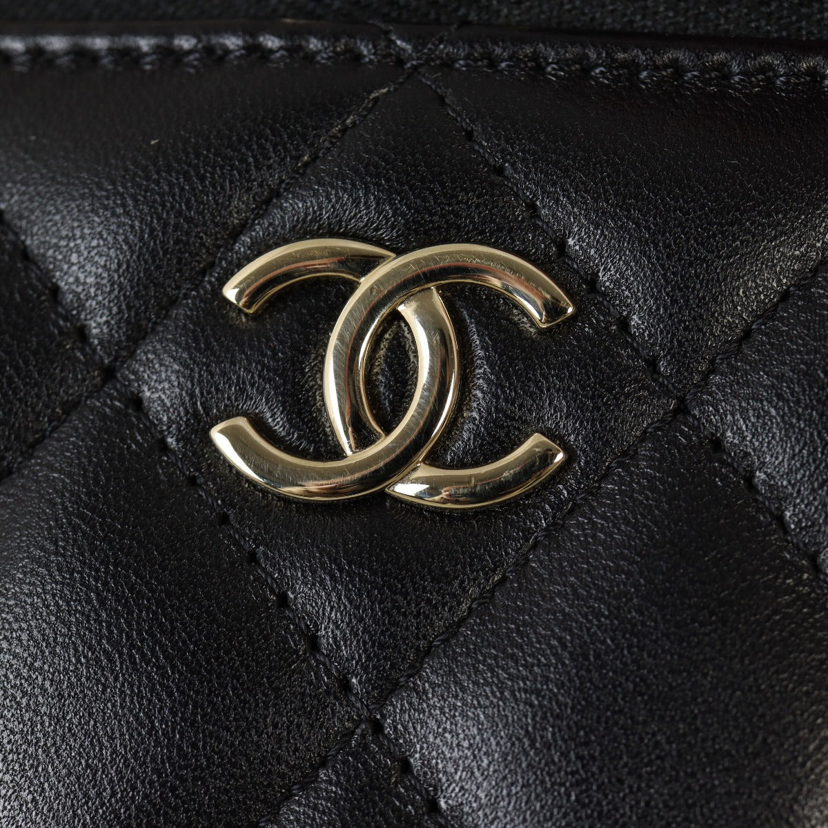 Chanel Top Handle Vanity Case Chain Bag Small