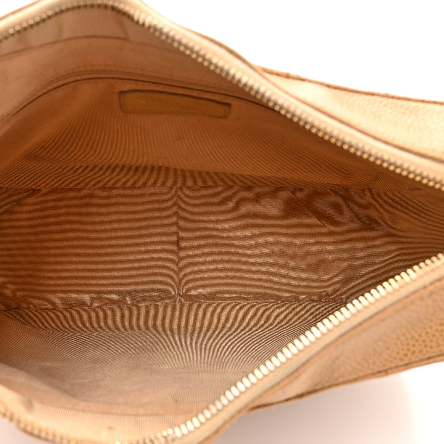 Caviar Quilted Timeless CC Shoulder Bag Beige