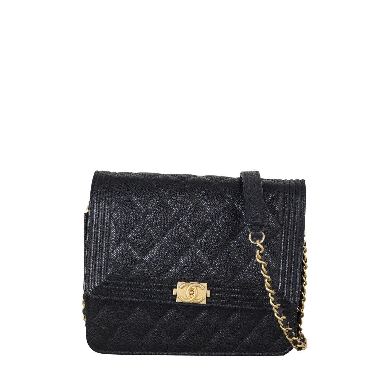 Chanel Boy Square Wallet on Chain