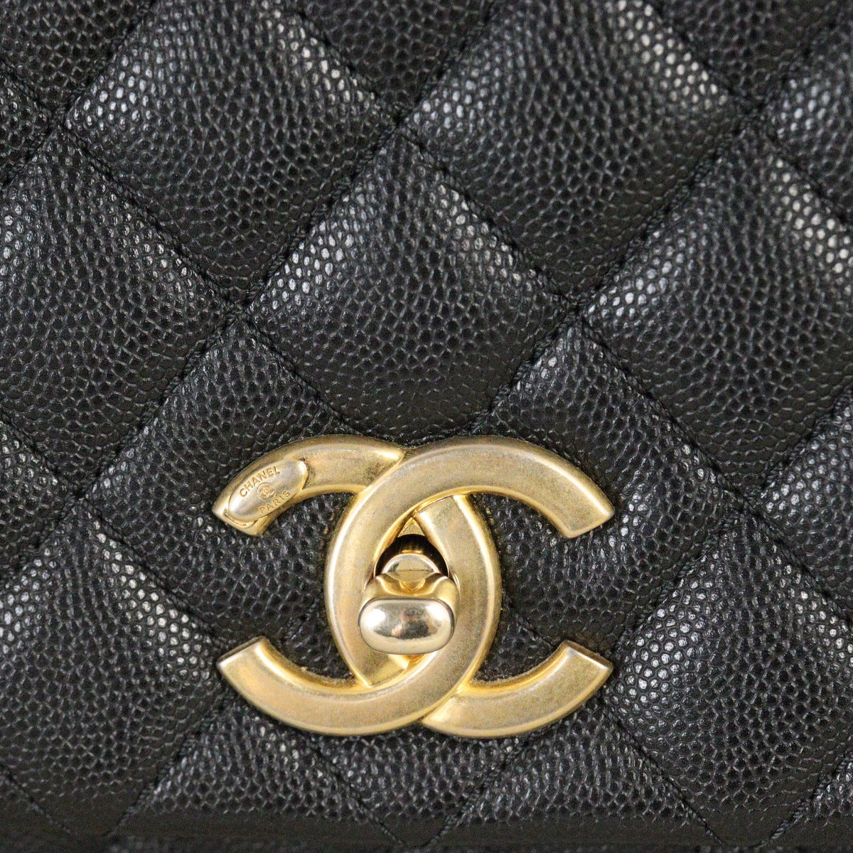 Chanel Coco Top Handle Flap Bag Medium