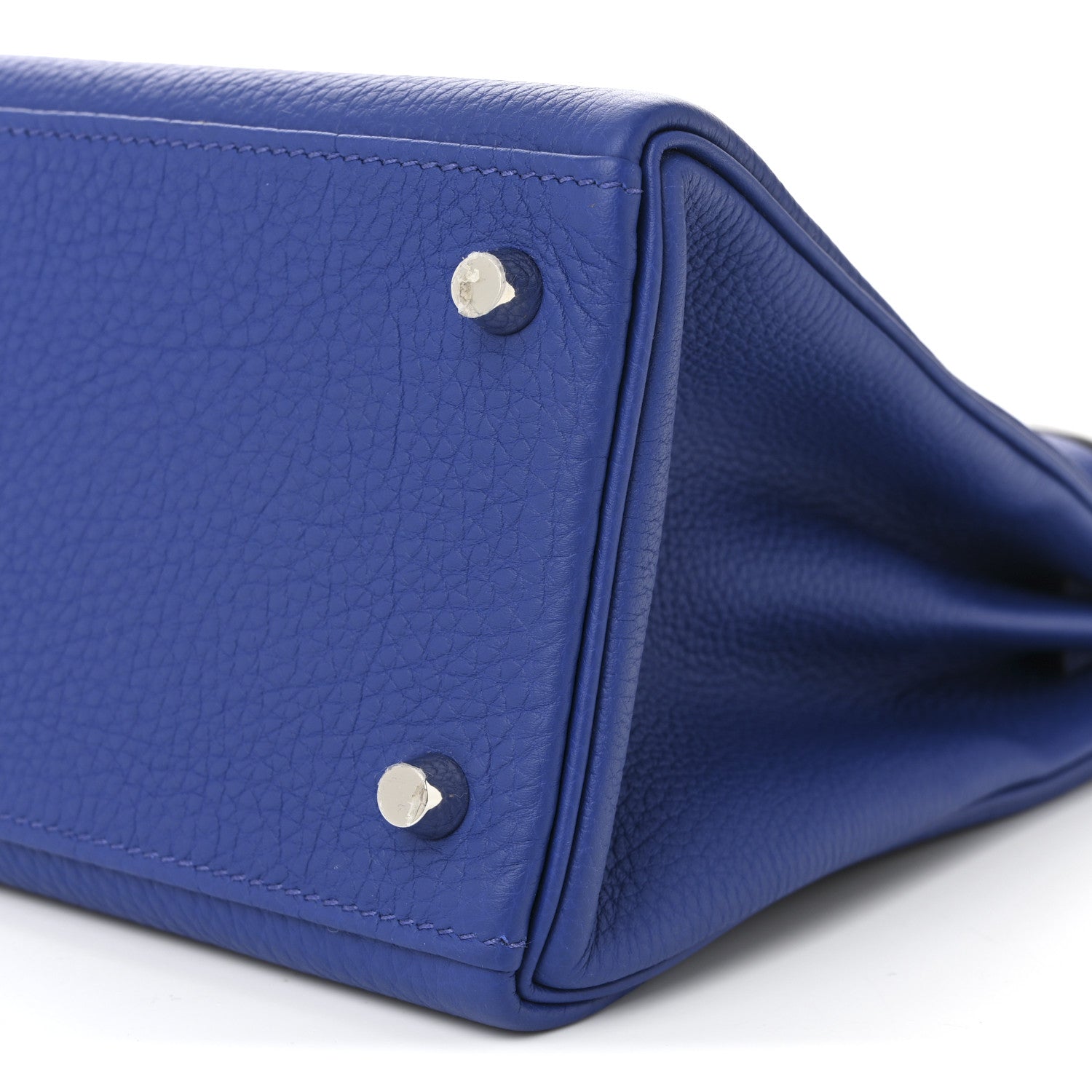 Togo Au Galop Kelly Retourne 28 Bleu Electrique Bleu Indigo Lime