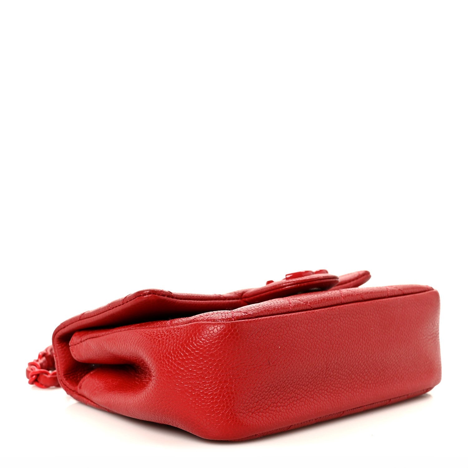 Caviar Quilted Mini Incognito Square Flap Red