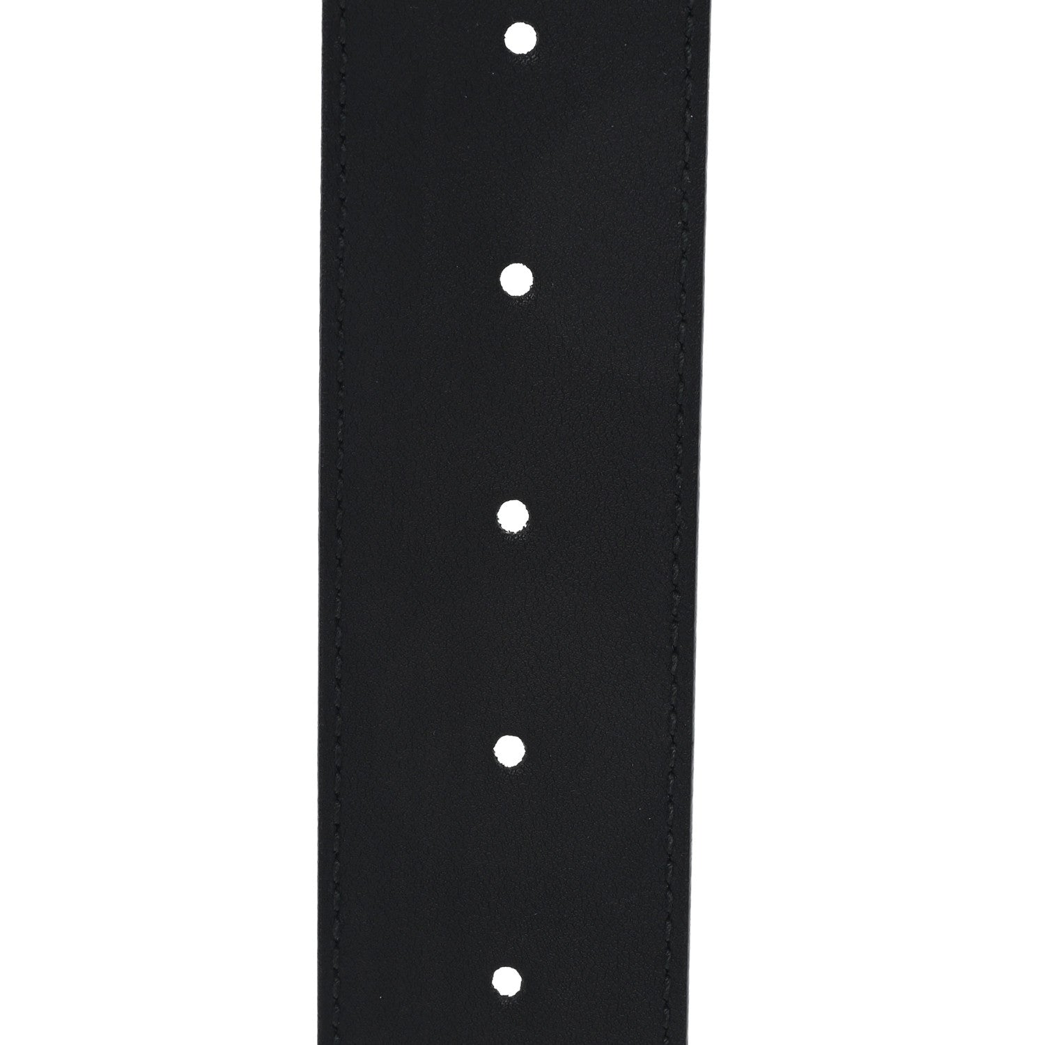 Moon Calfskin Pearl Double G 40mm Belt 85 34 Black Cream