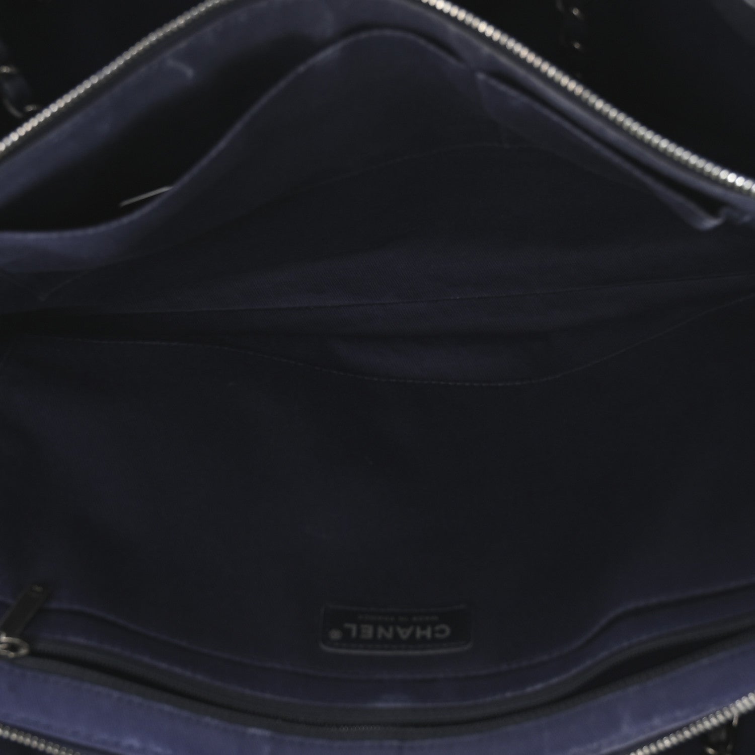 Grained Vegetal Calfskin Urban Shopping Tote Blue