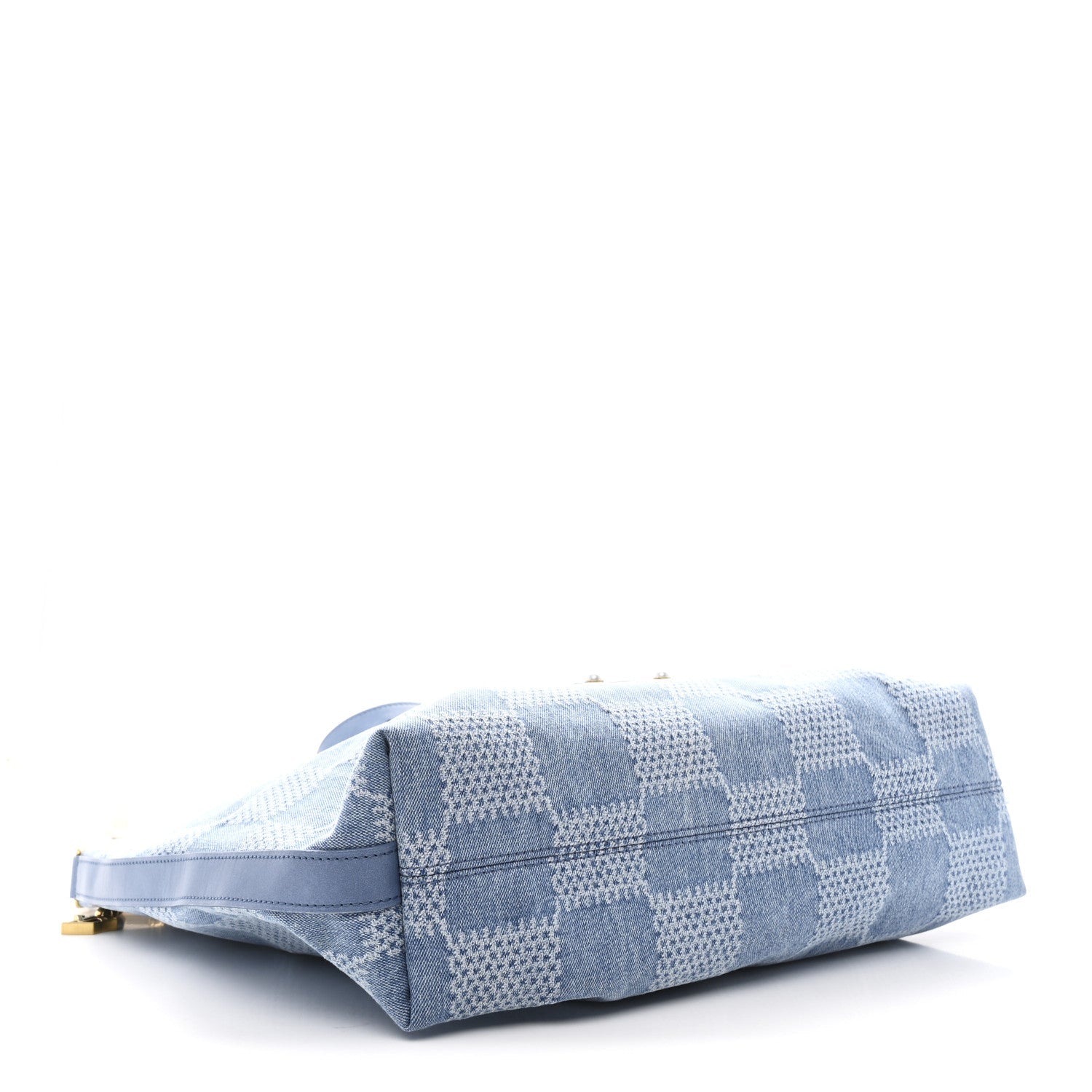 Damier Denim Vagabond Hobo Blue