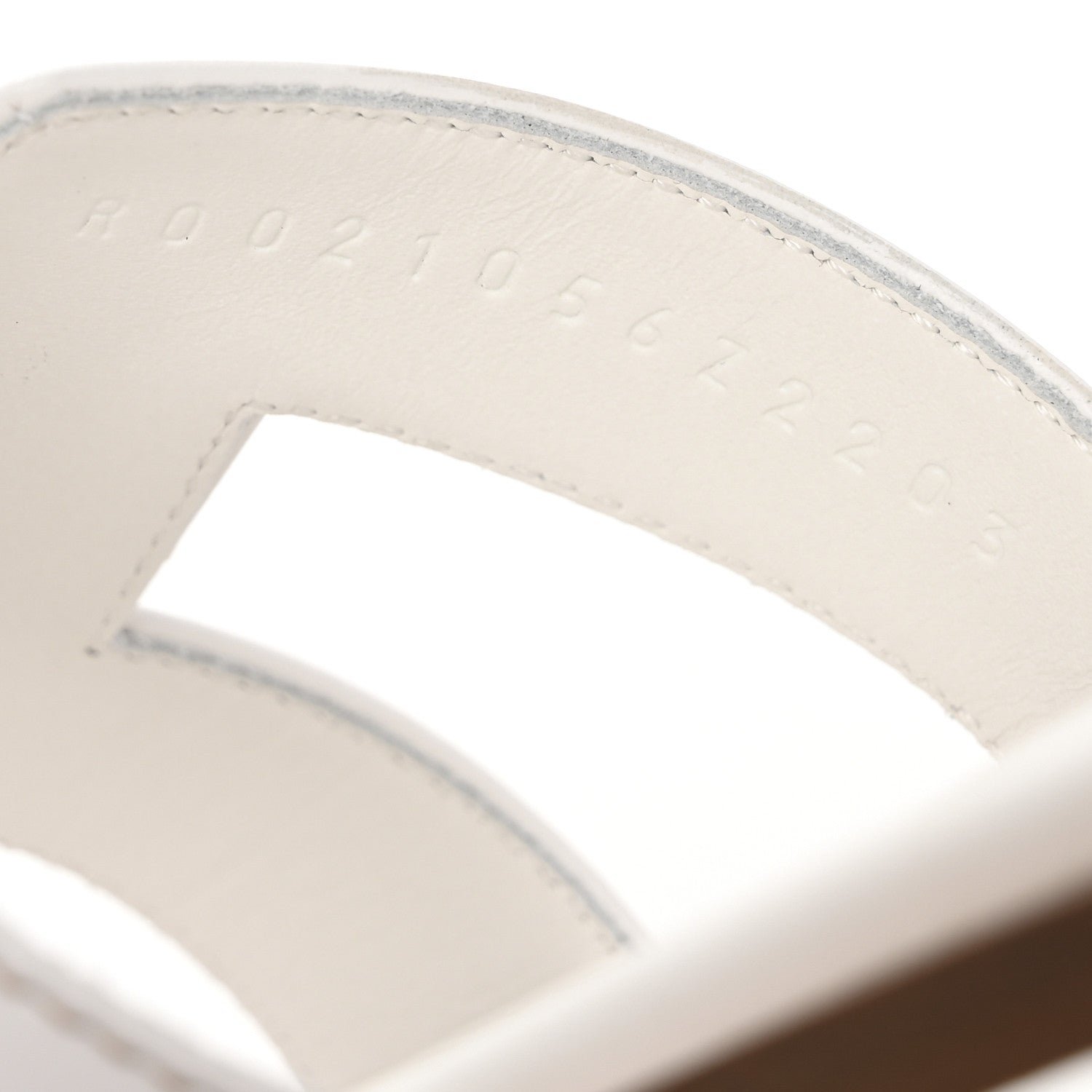 Box Calfskin Oran Sandals 37 White