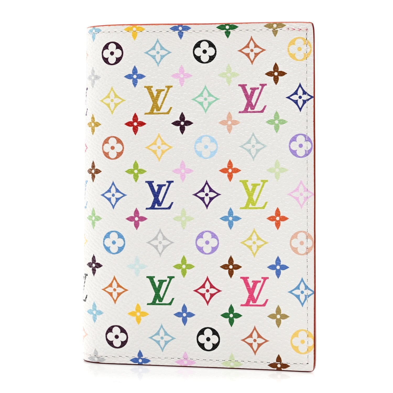 LV X TM Monogram Multicolor Passport Cover White