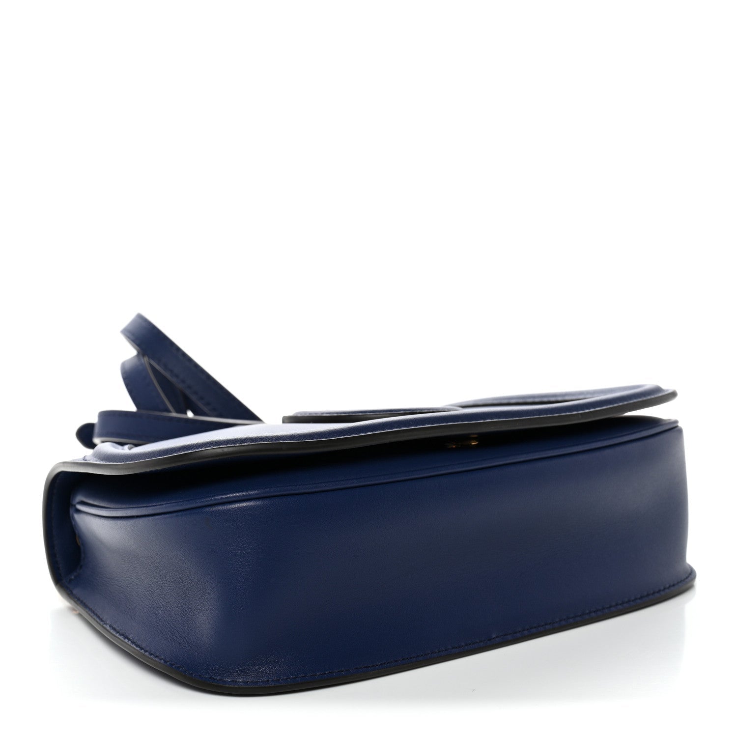 Roxy Calfskin Medium Blondie Top Handle Bag Blue Agata