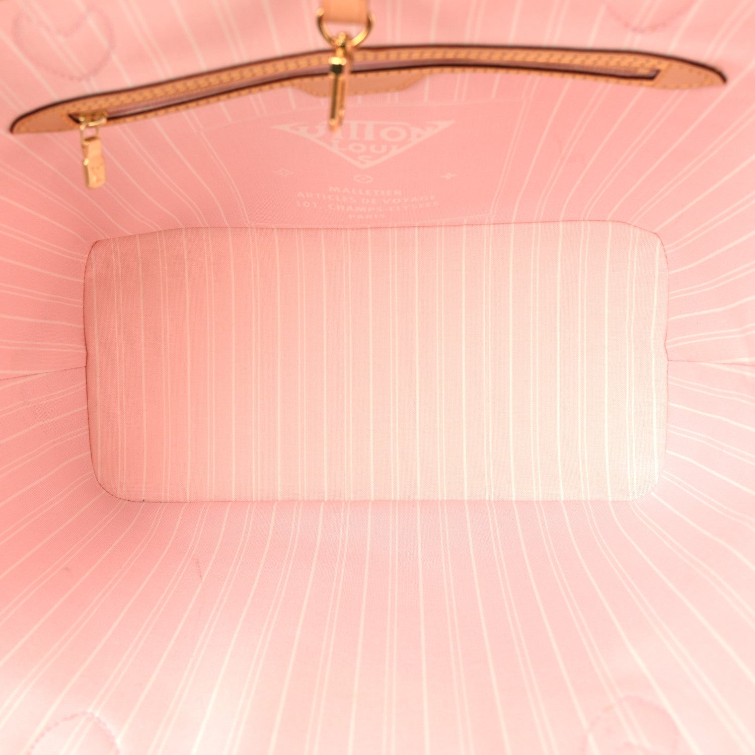 Monogram Giant By The Pool Neverfull MM Light Pink